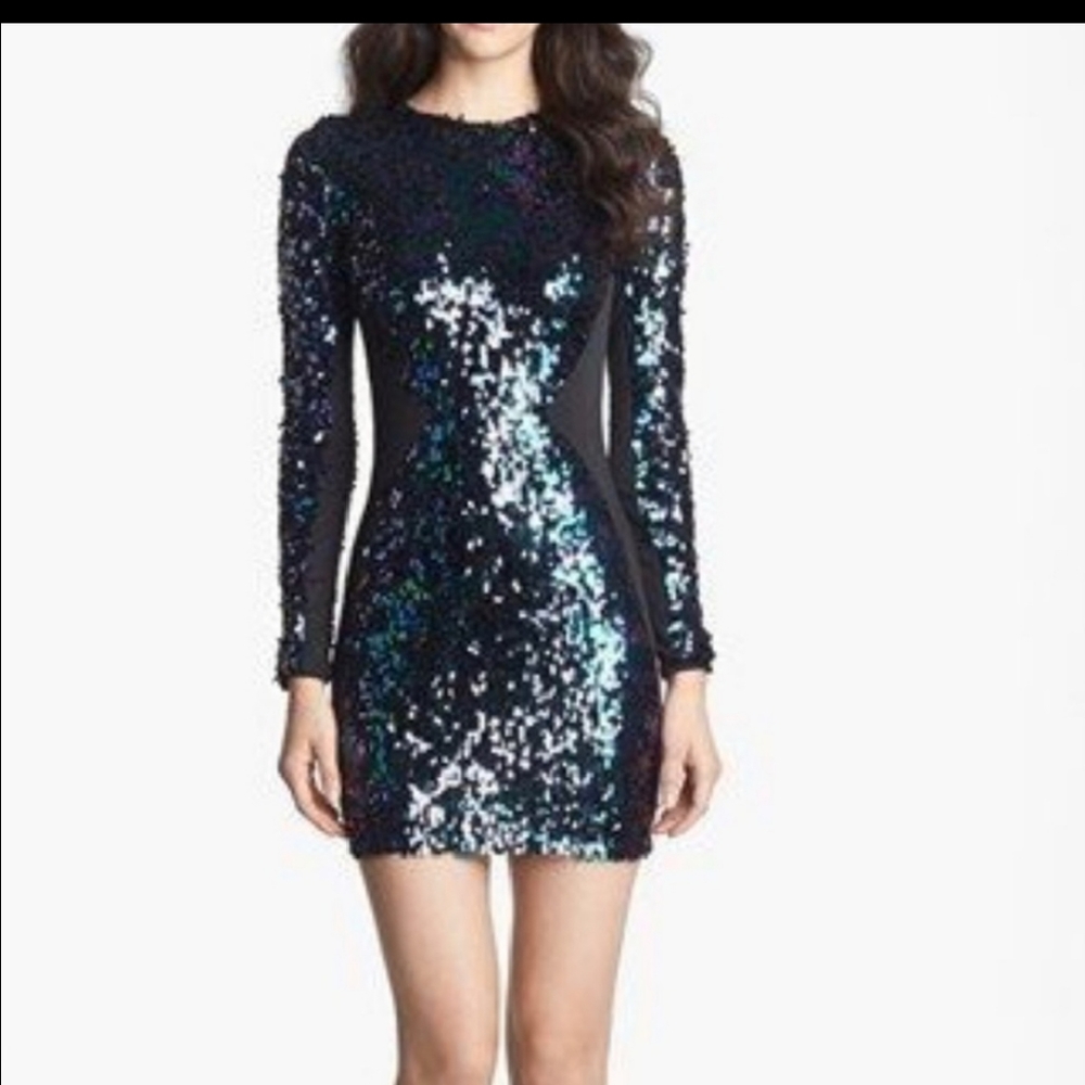 Dress The Population Ryan Sequin Dress Size Medium